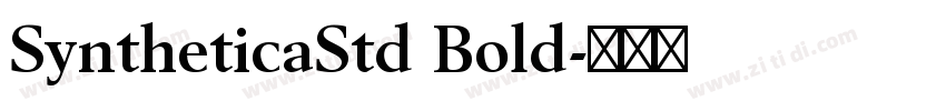 SyntheticaStd Bold字体转换